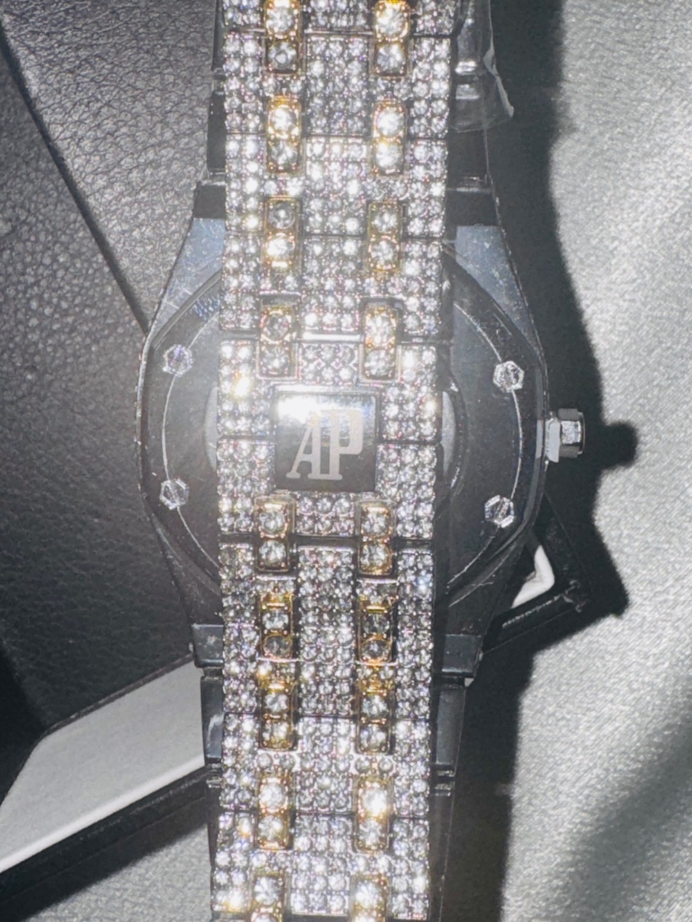 AP Gold and Silver Moissanite  Bracelet Watch!🔥New! - Picture 6 of 8